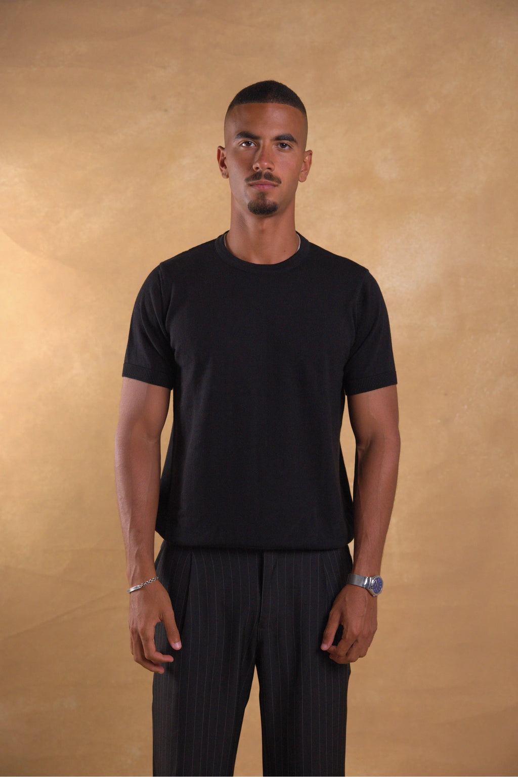 Black Knitted Shirt