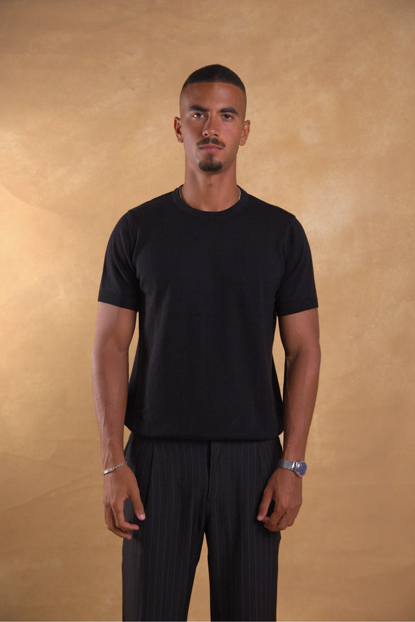 Black Knitted Shirt
