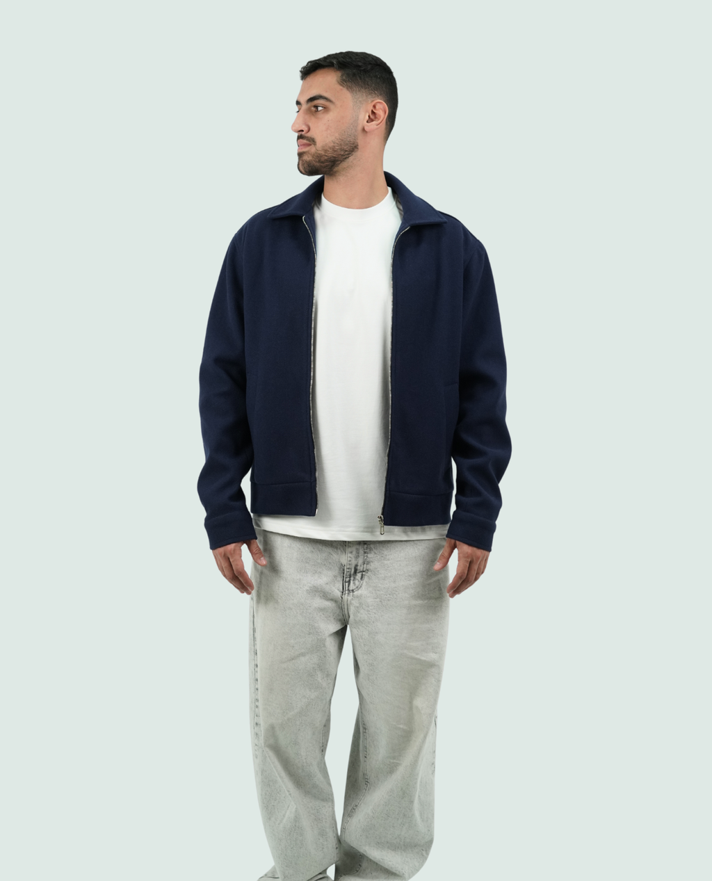 ROYAL BLUE WOOL JACKET