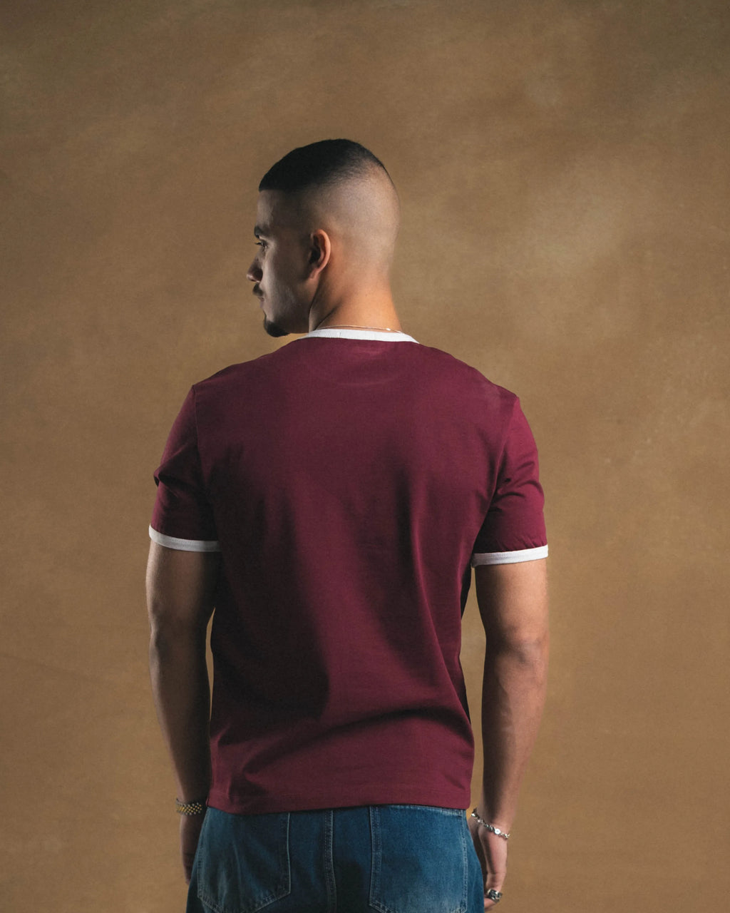Burgundy Ringed Shirt