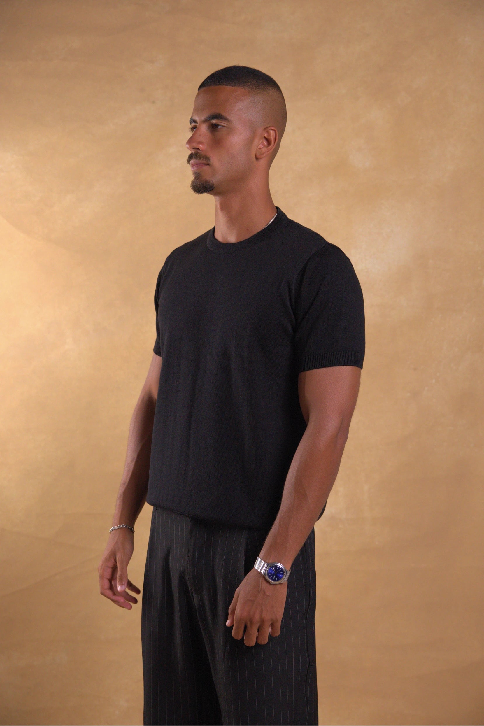 Black Knitted Shirt