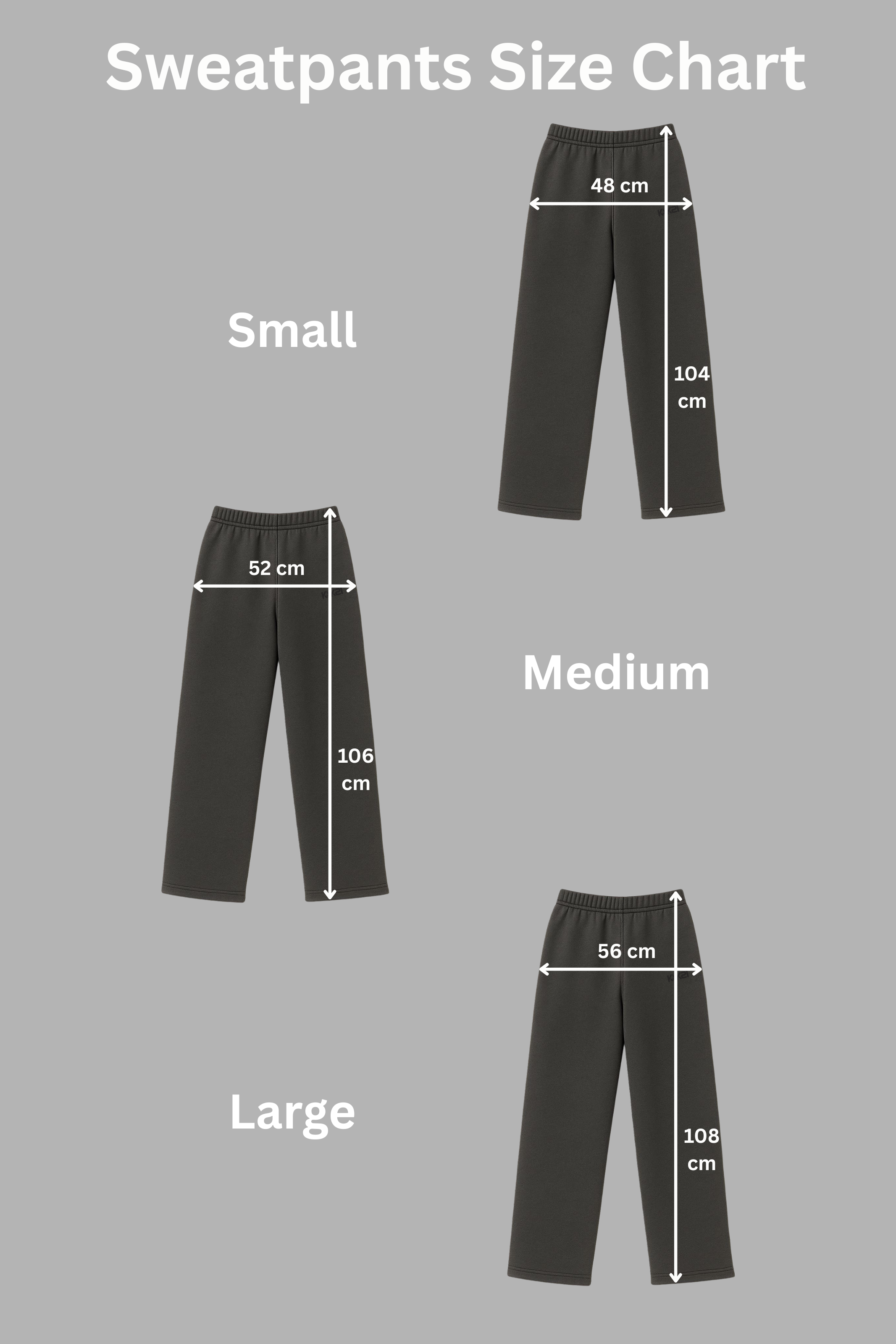 Unisex Stone Grey Relaxed Fit Sweatpants