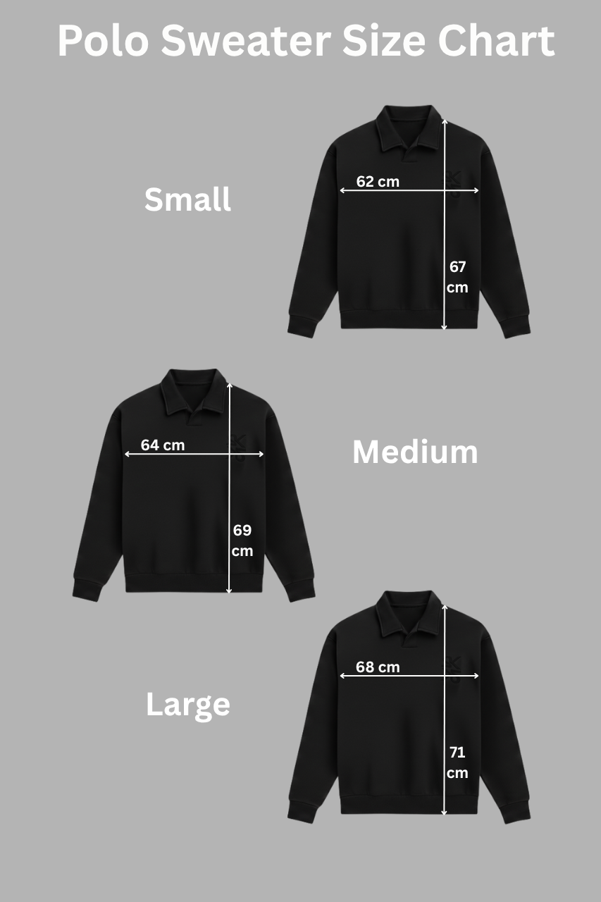 Unisex Brown Polo Sweater