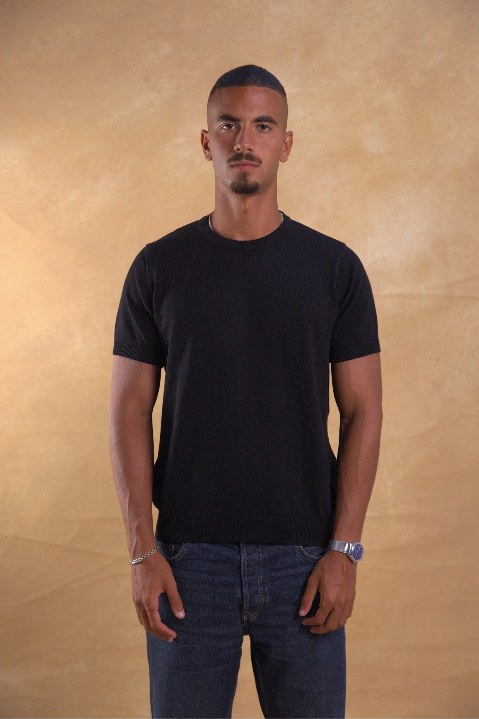 Black Knitted Shirt