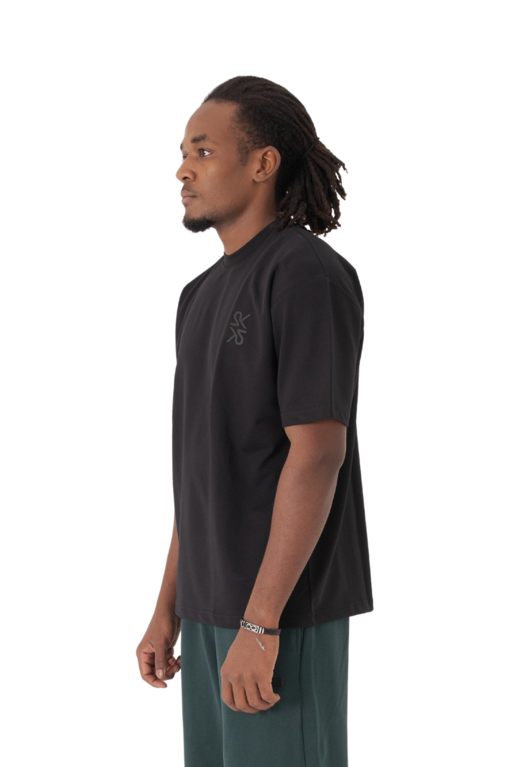 Unisex Black Loose fit T-Shirt