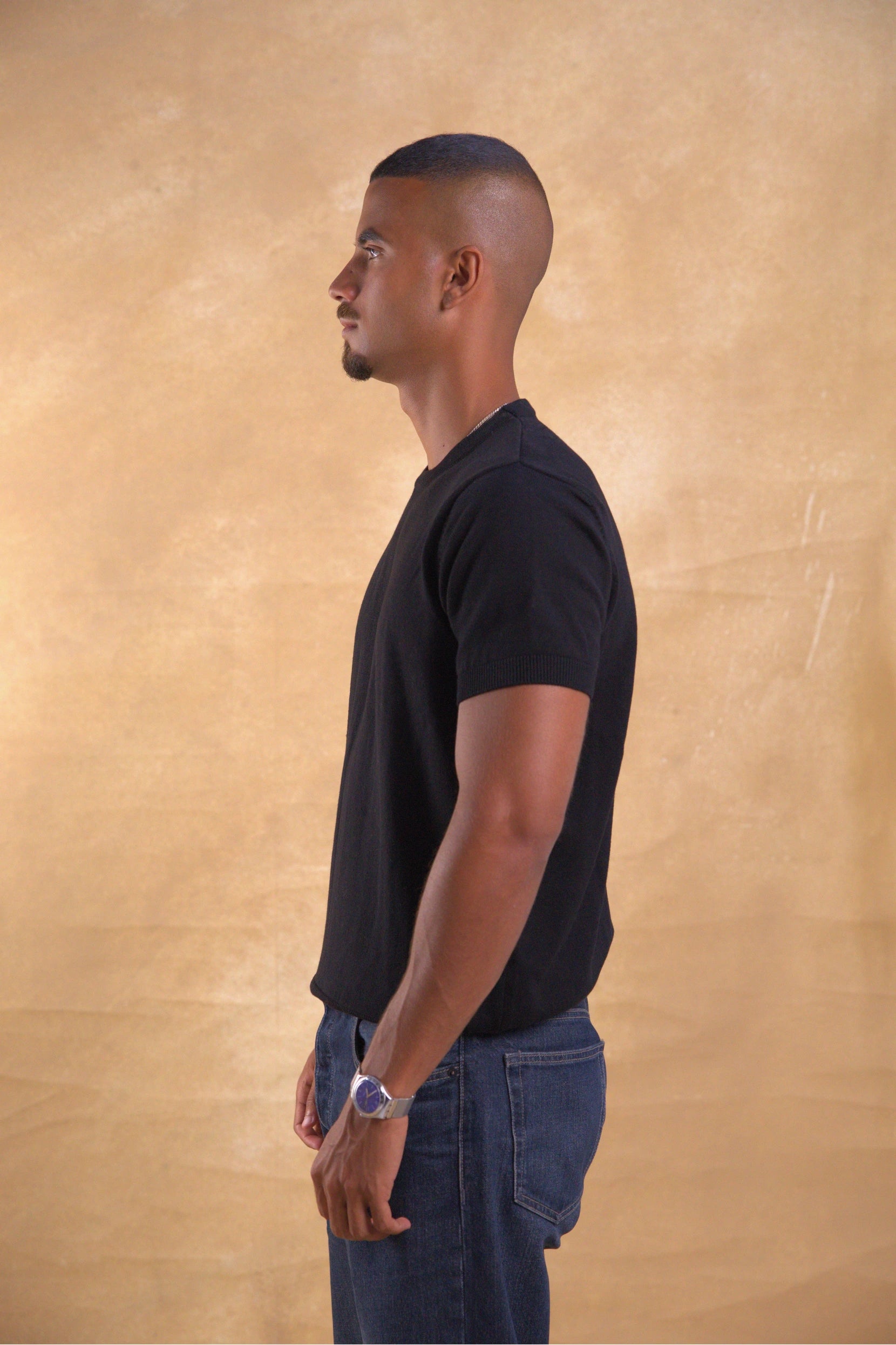 Black Knitted Shirt