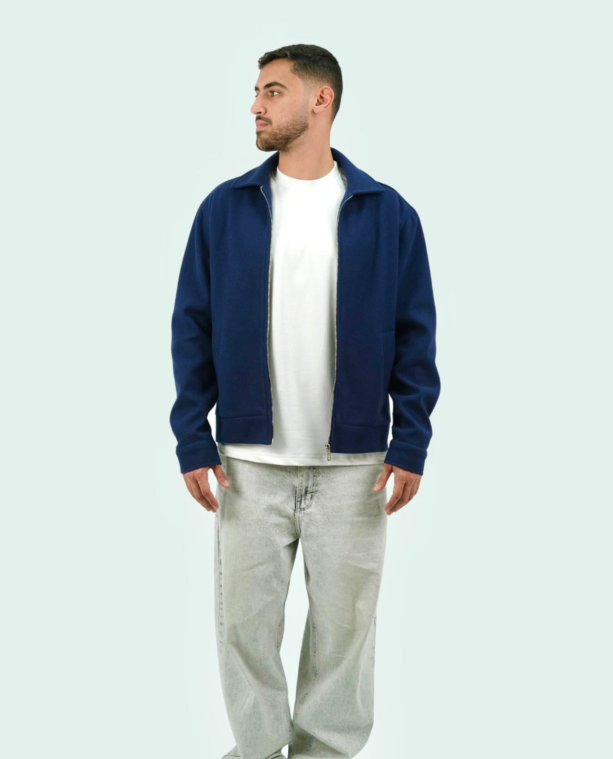 ROYAL BLUE WOOL JACKET