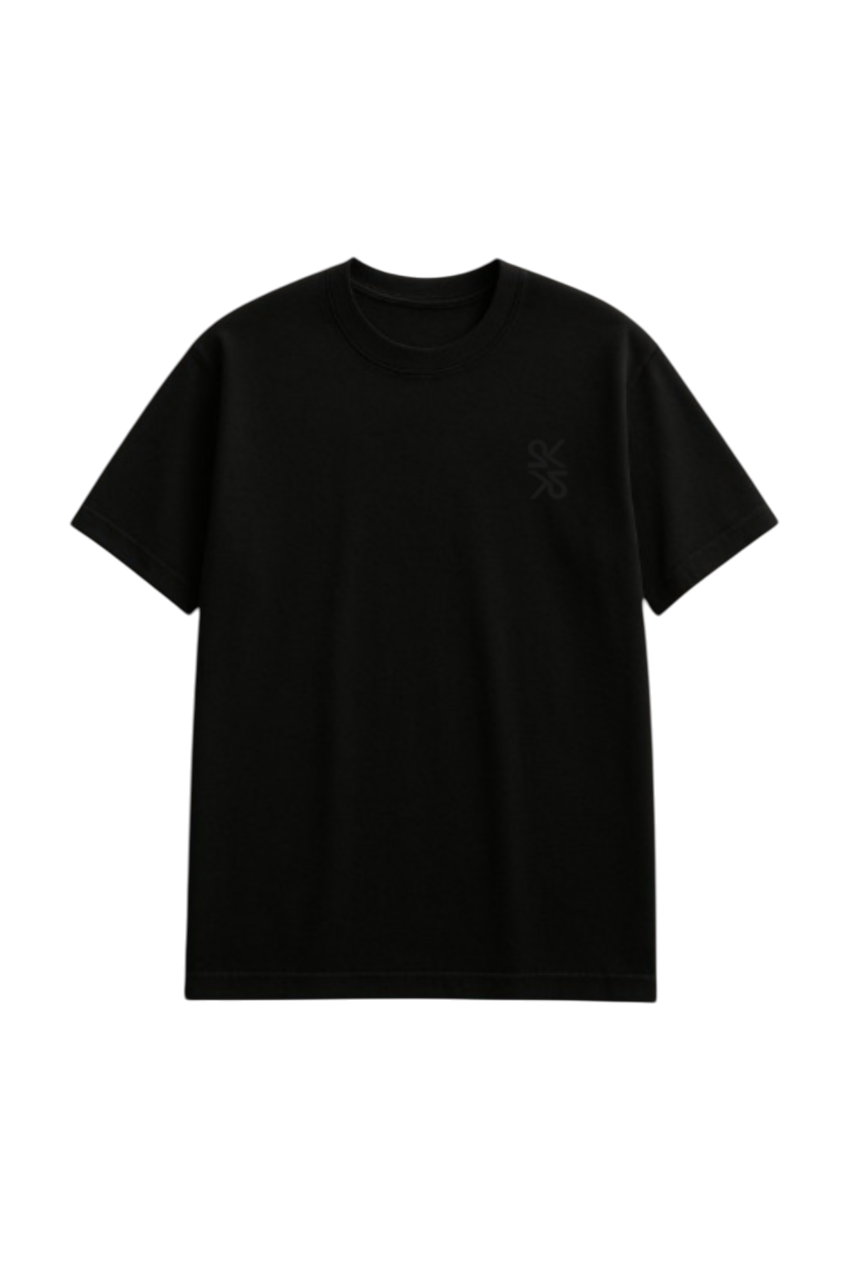 Unisex Black Loose fit T-Shirt