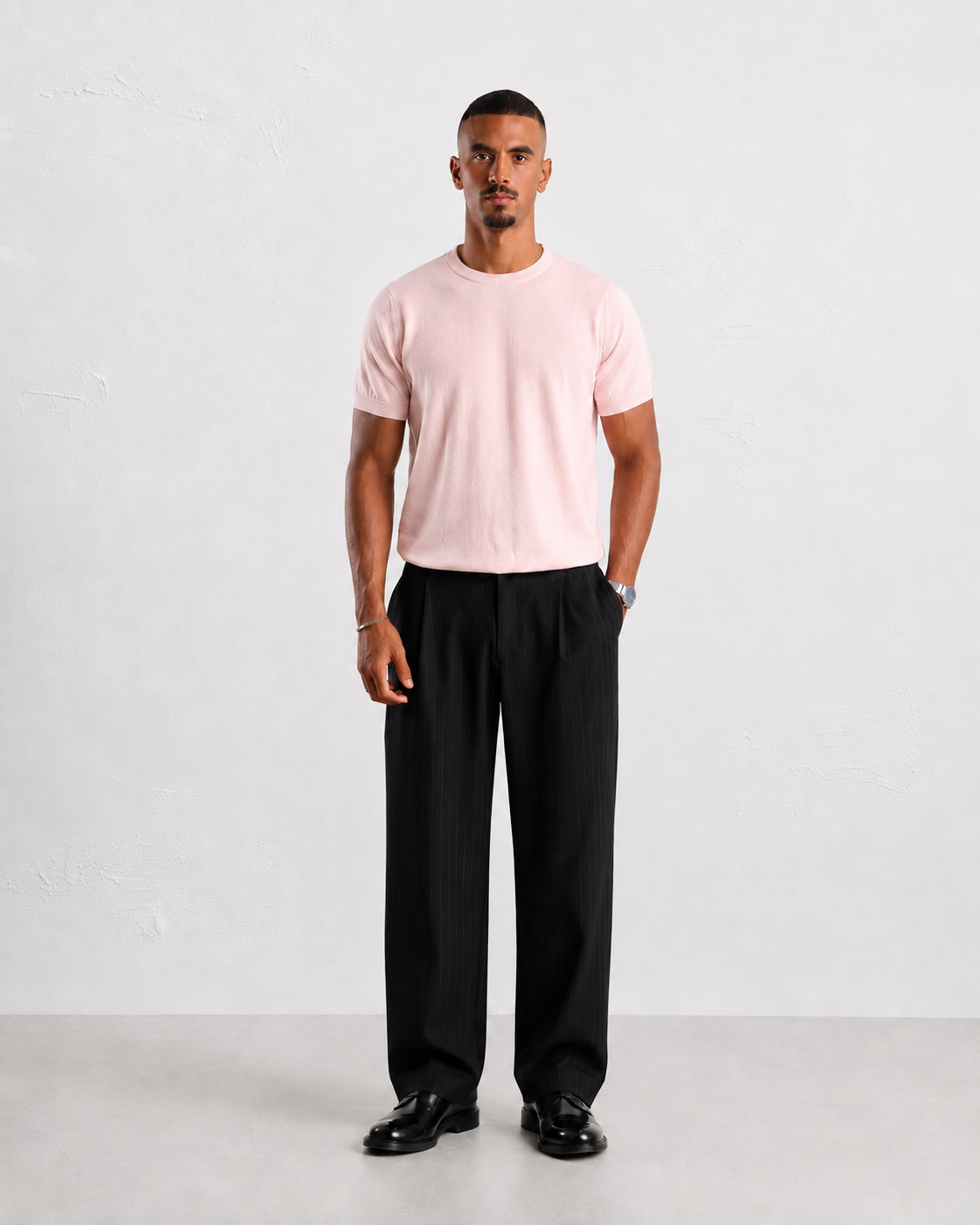 Dusty Rose Knitted Shirt