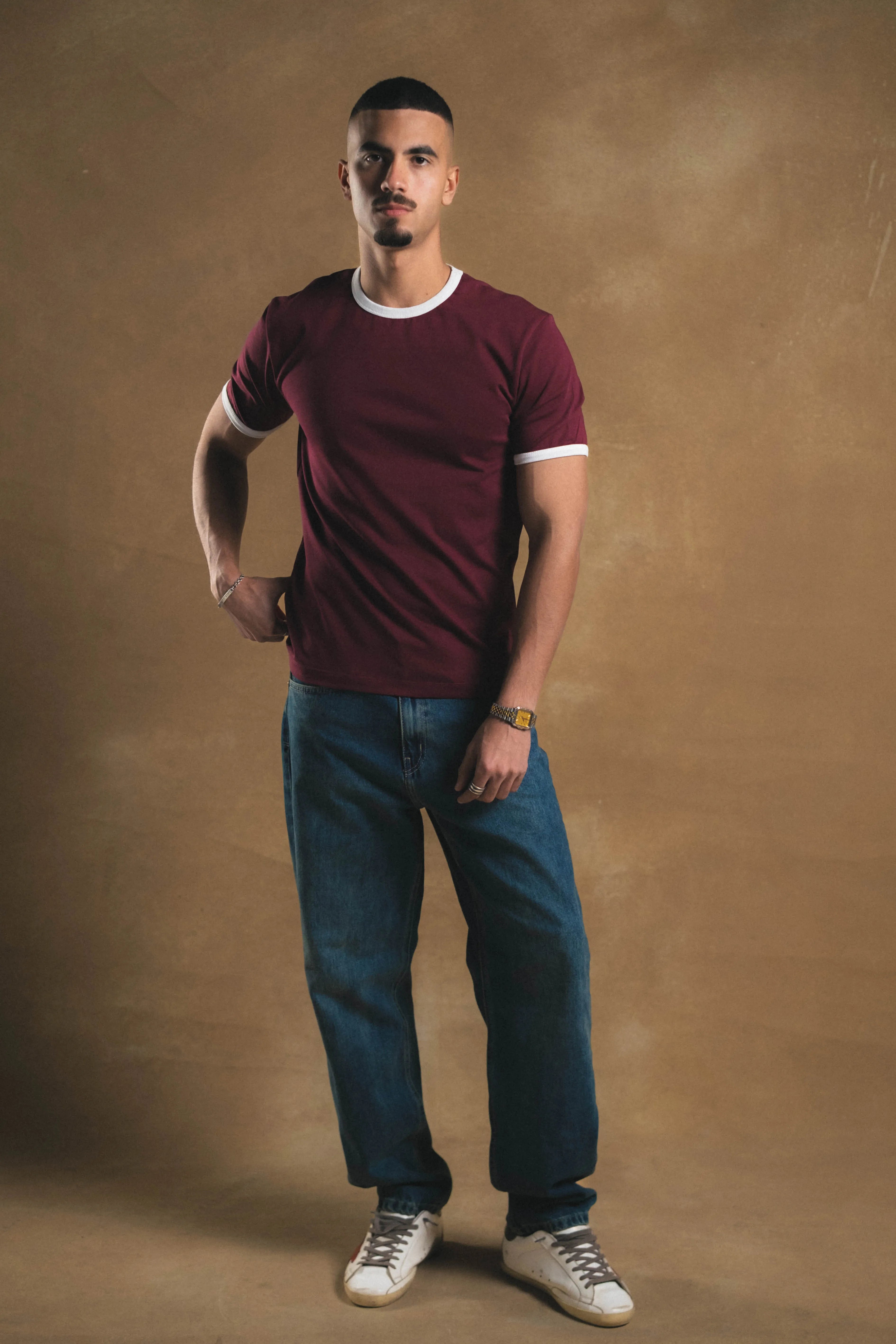 Burgundy Ringed Shirt