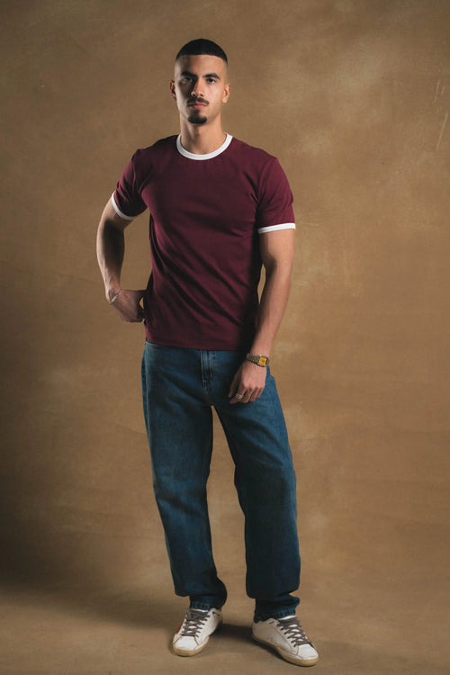 Burgundy Ringed Shirt