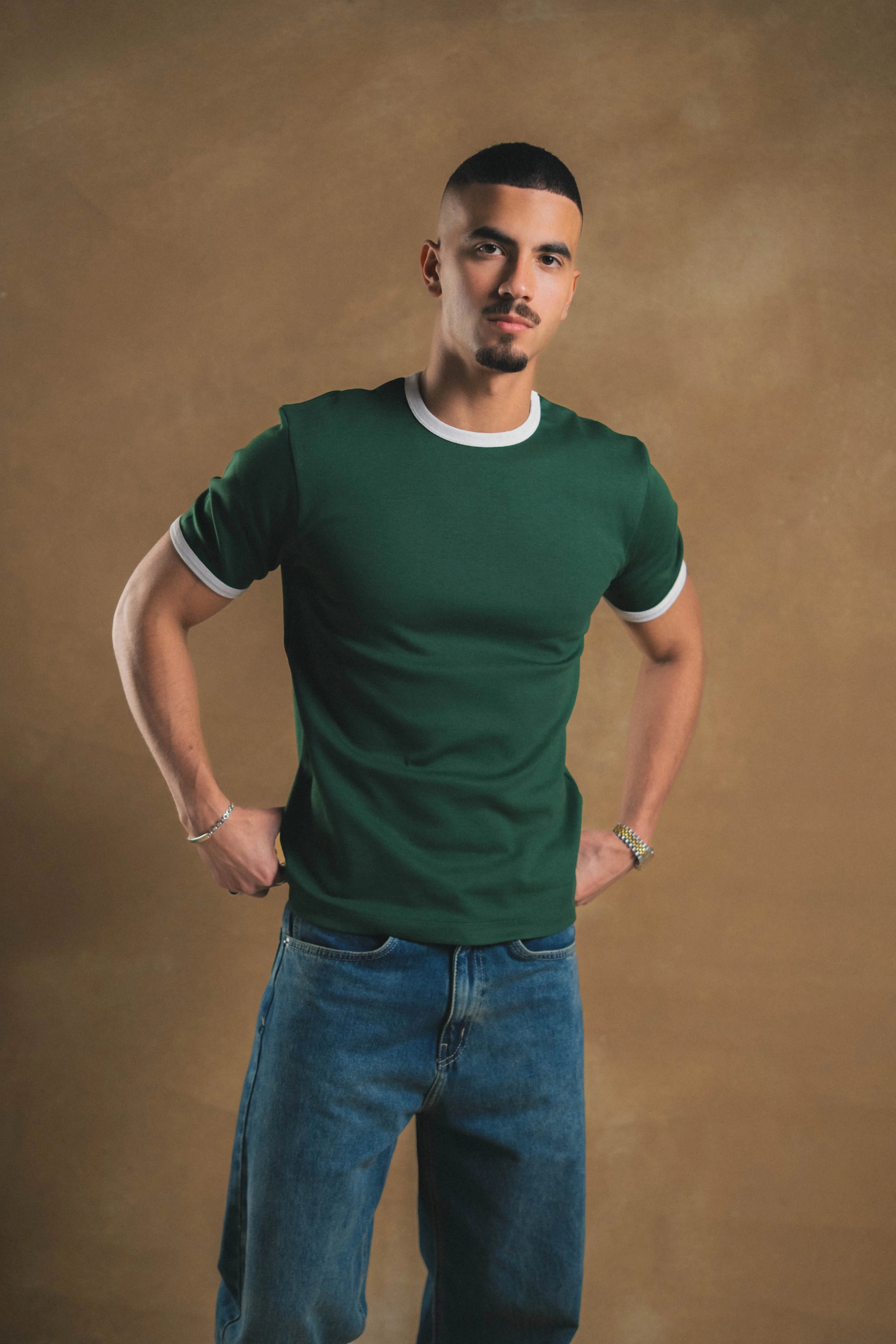 Green Ringed Shirt