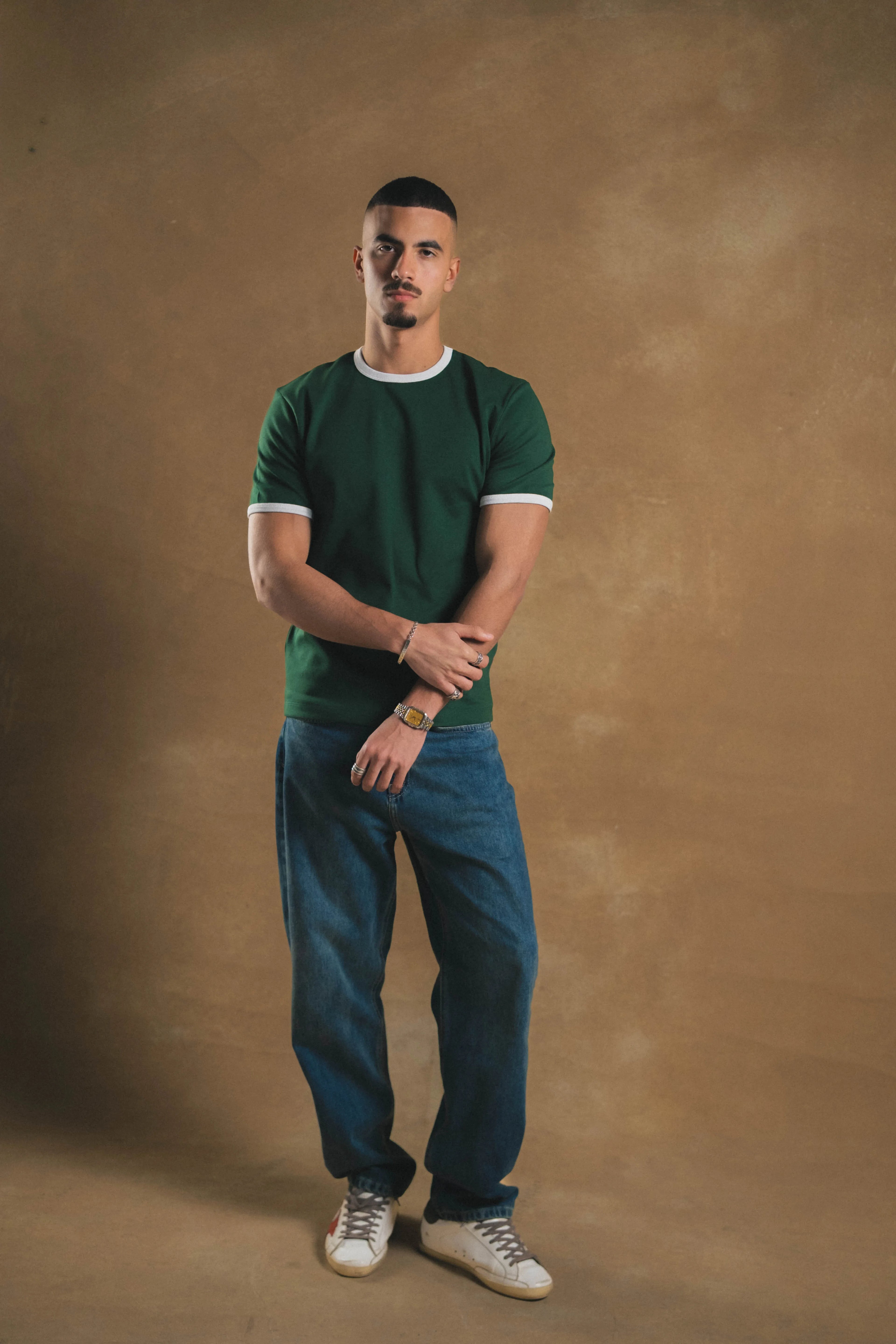 Green Ringed Shirt