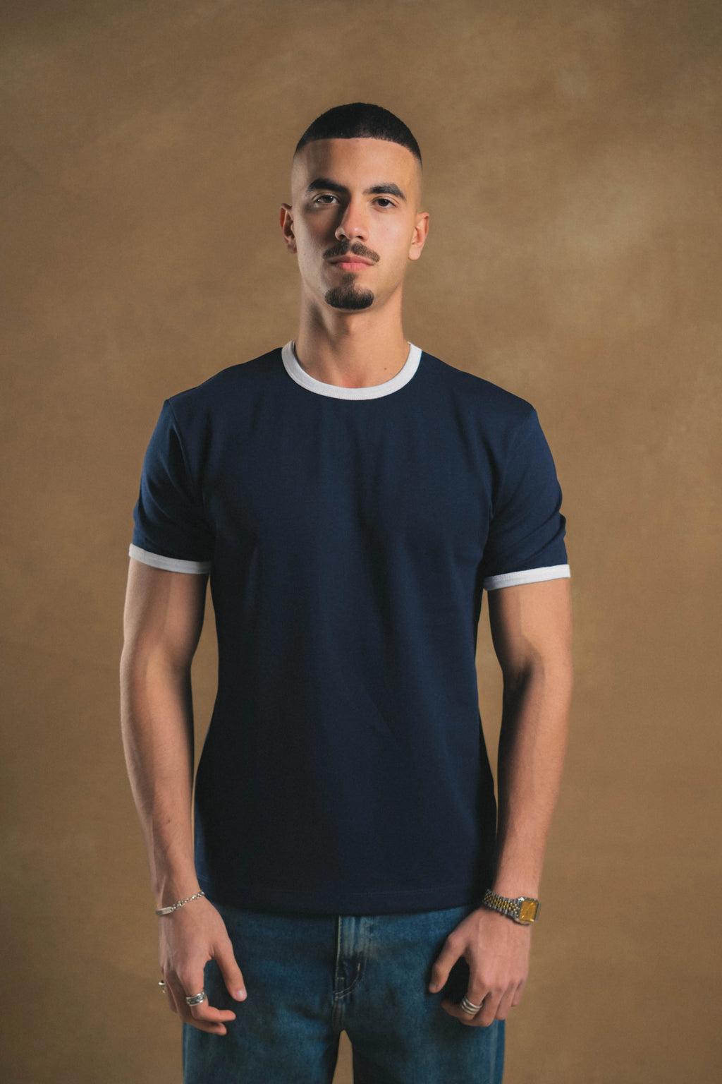 Navy Ringed Shirt