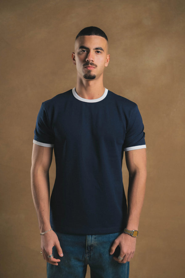 Navy Ringed Shirt