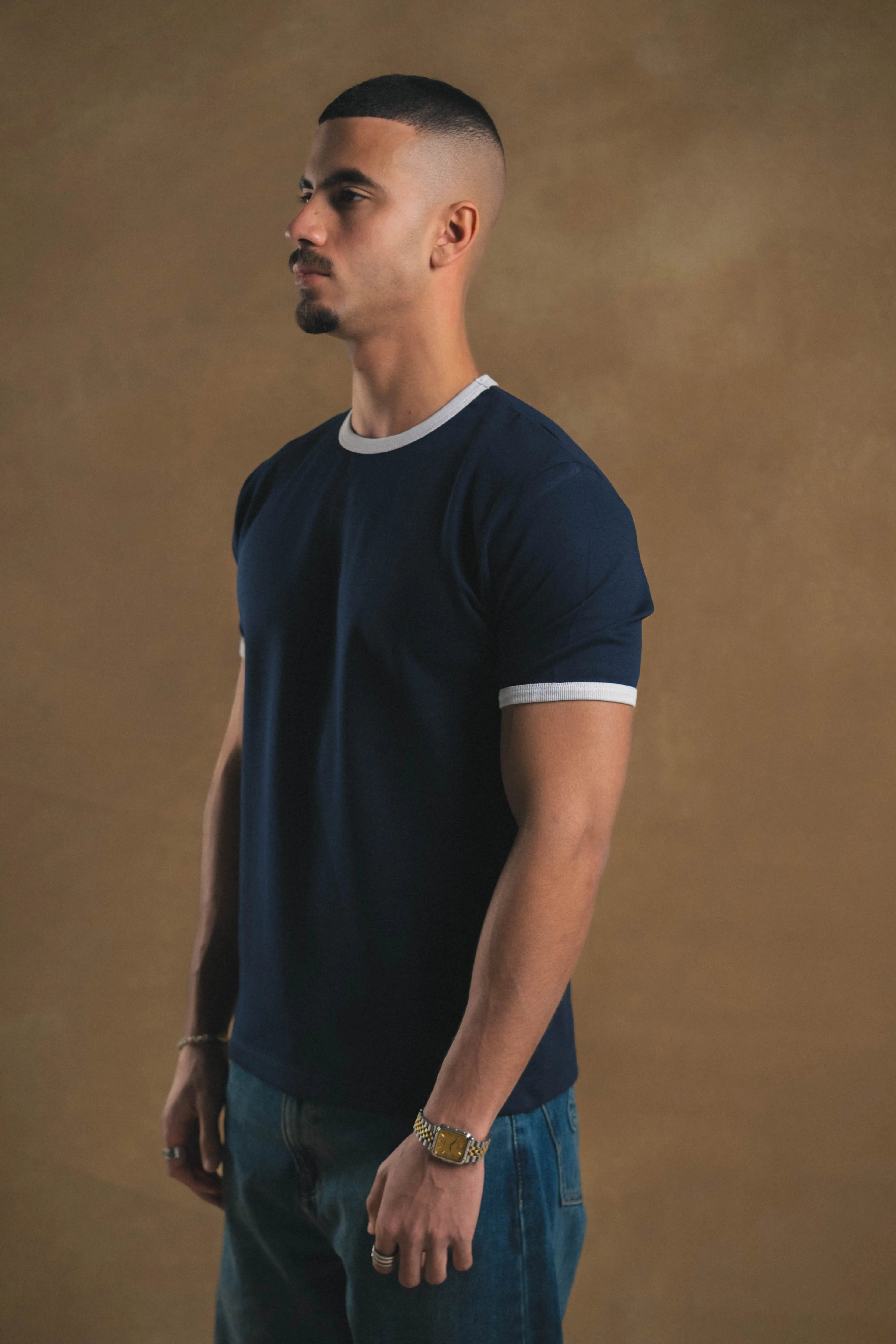 Navy Ringed Shirt