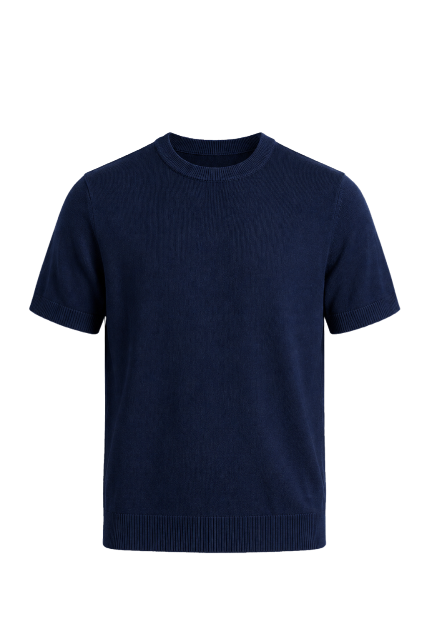 Ink Blue Knitted Shirt