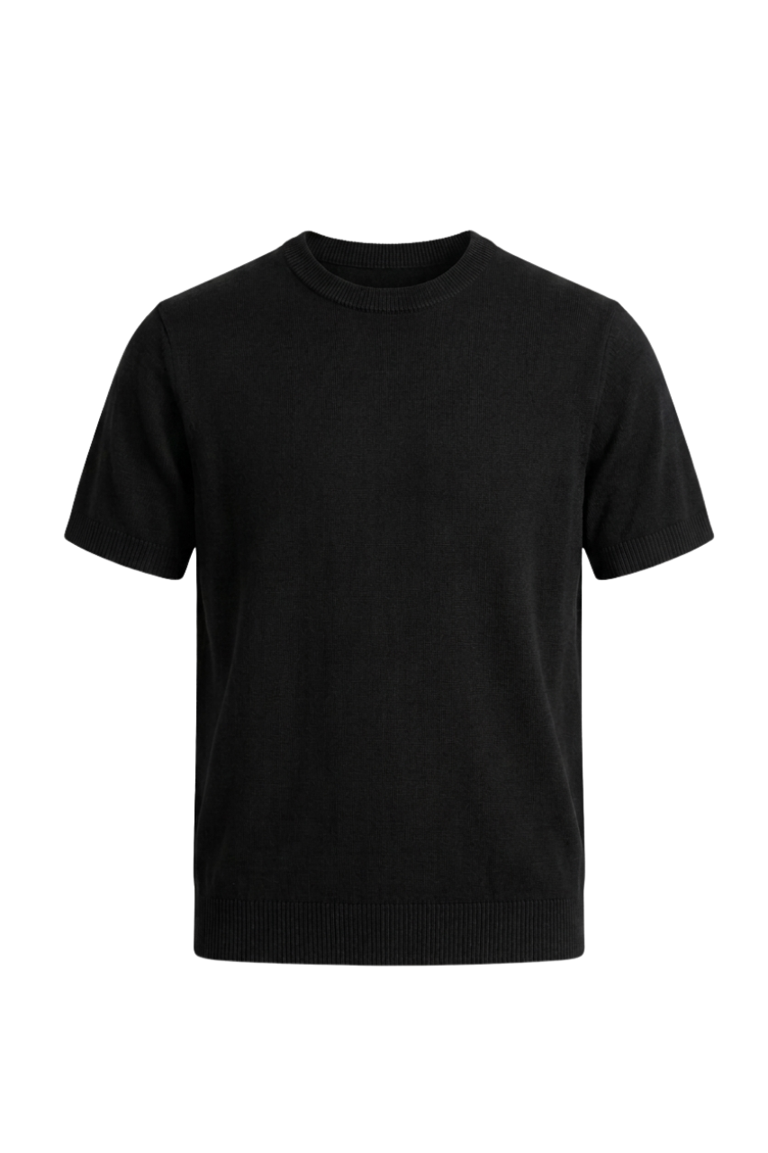 Black Knitted Shirt