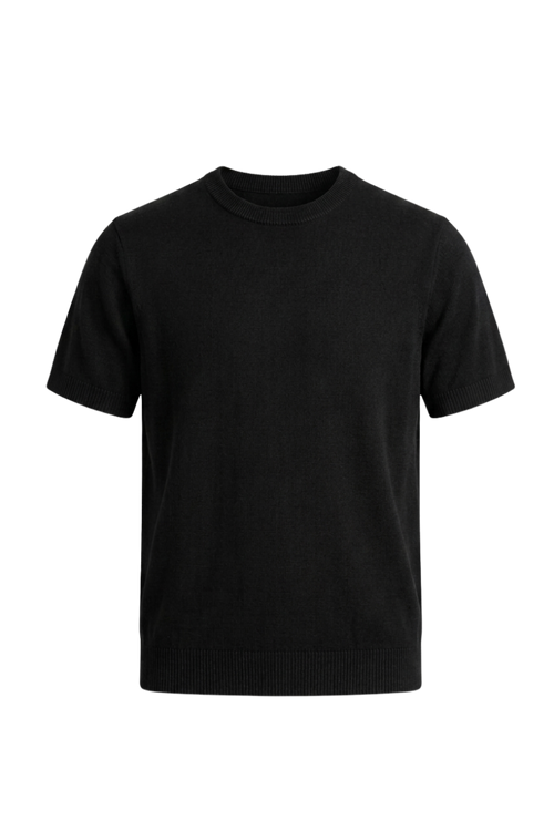 Black Knitted Shirt