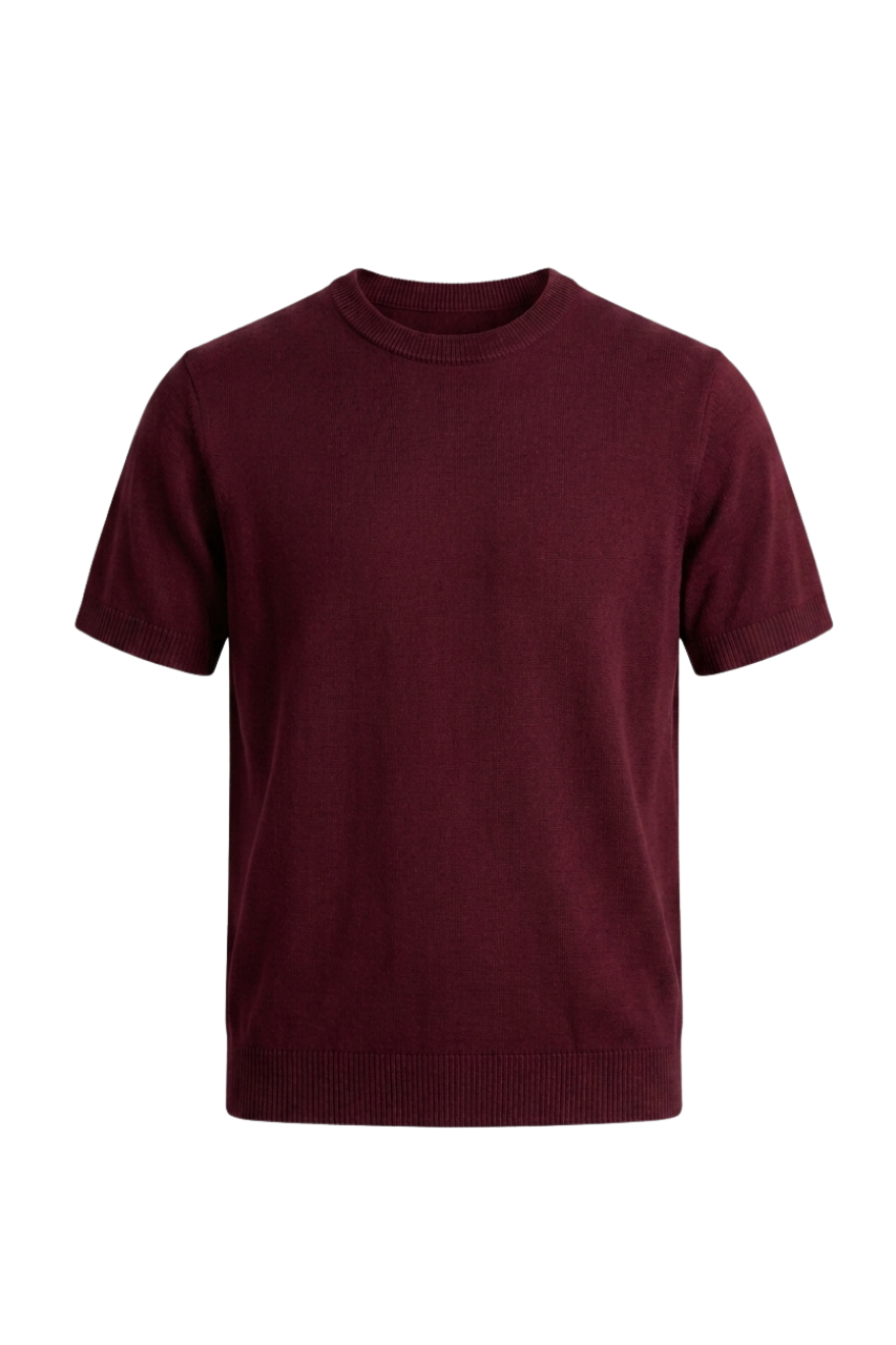Maroon Knitted Shirt