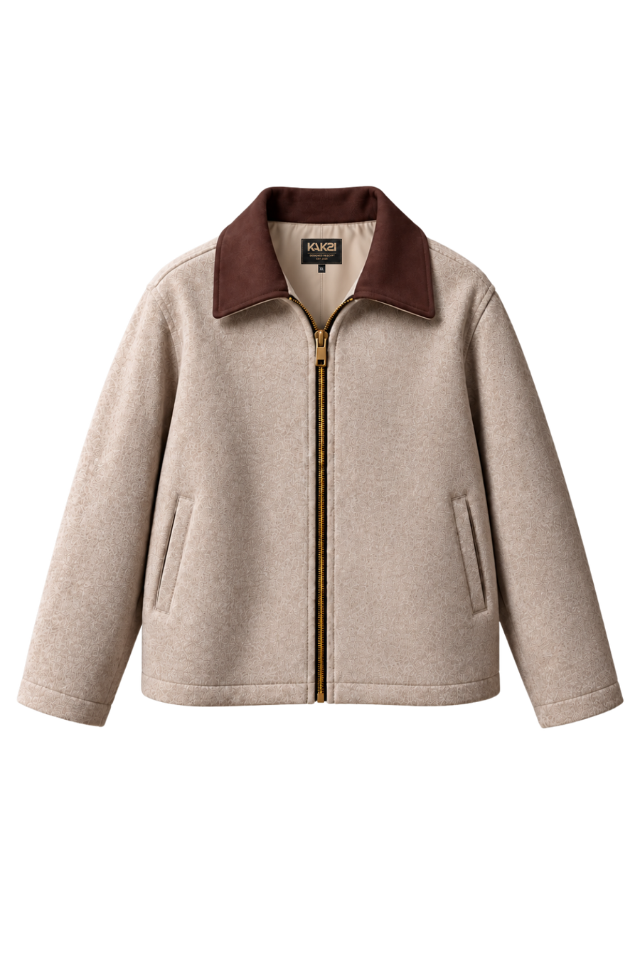 Boxy Sandstone Wool Jacket